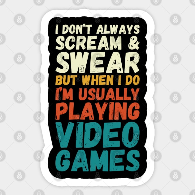 Funny Gamers Gift for Gaming Geek Sticker by DragonTees